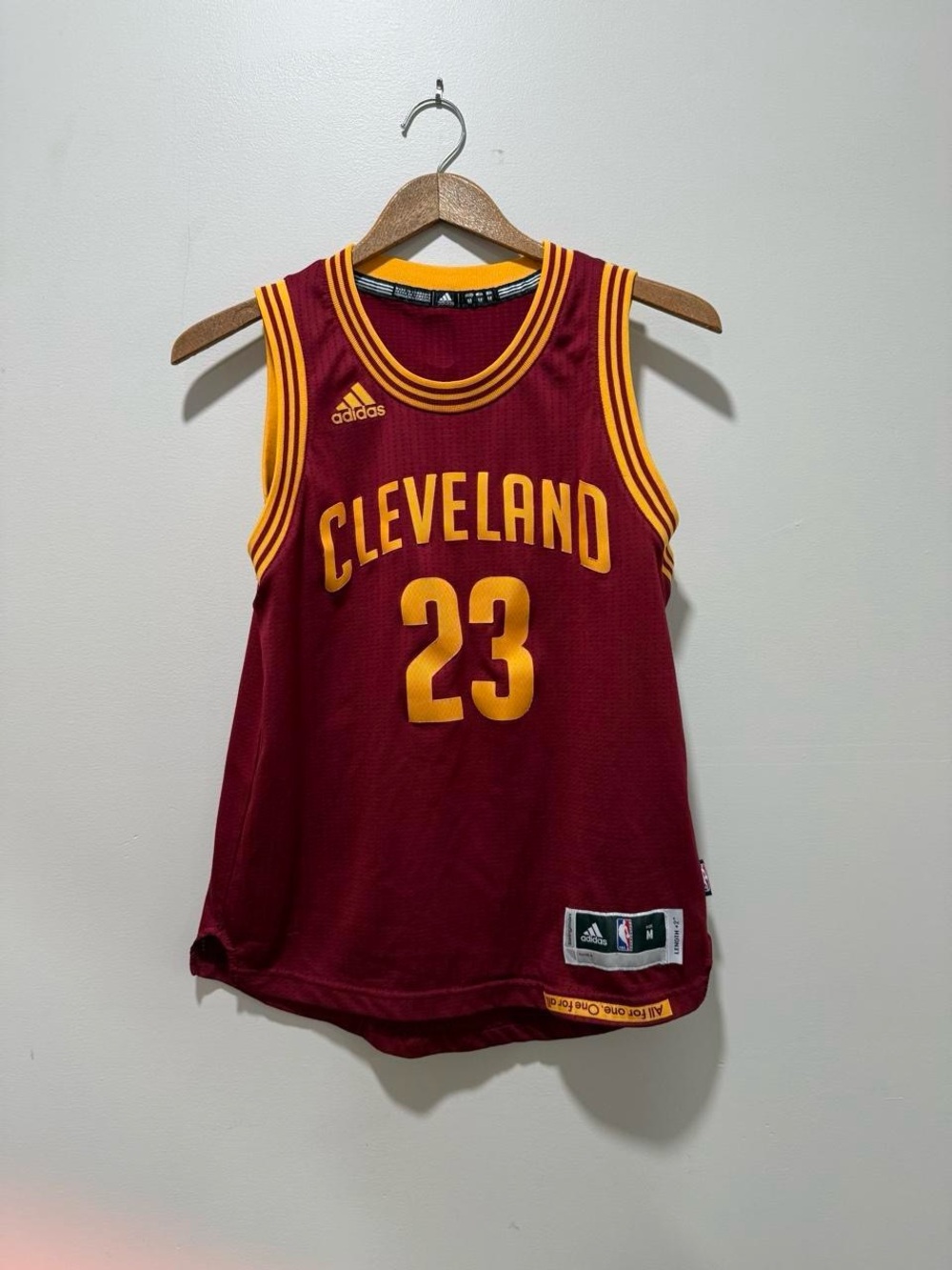 Adidas Maroon and Gold Basketball Jersey Top